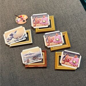 Mini Brand Masterpieces Miniature Art Frame Set with Paintings